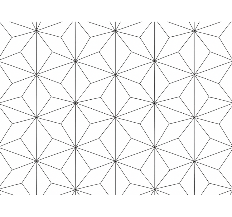 Papel tapiz para sala hexágono abstracto - TenVinilo