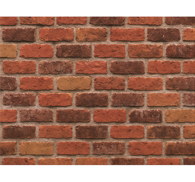 Papel tapiz recámara matrimonial piedra rústica de ladrillo - TenVinilo