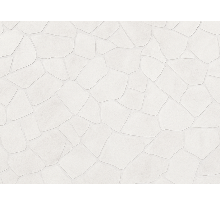 Papel tapiz para sala pared de piedra blanca desgastada - TenVinilo