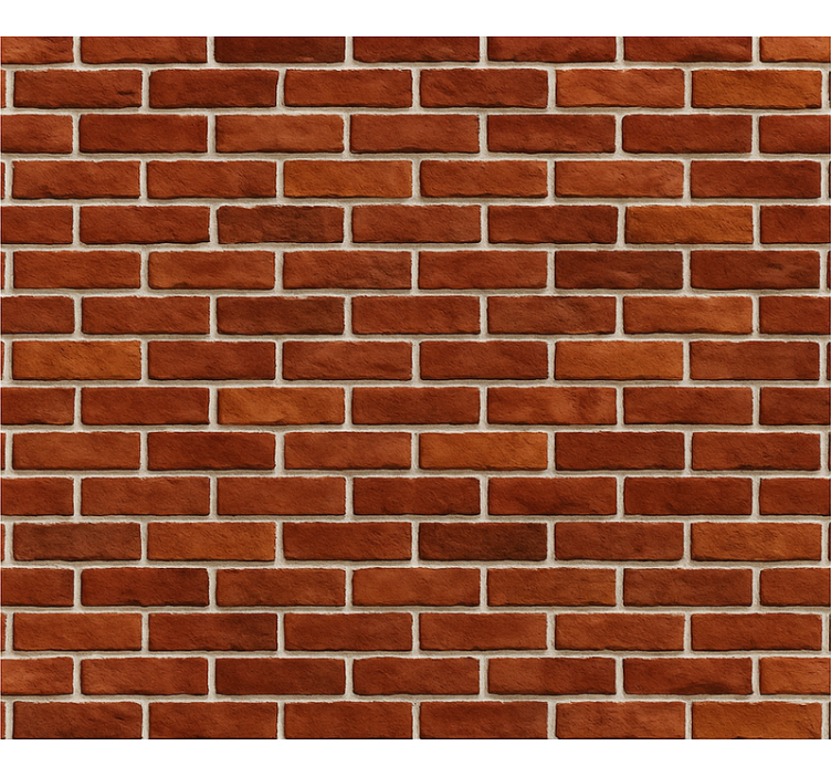 Papel tapiz para sala textura de ladrillo rojo clásico - TenVinilo