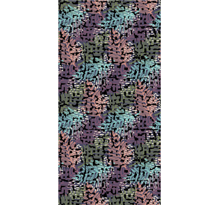 Papel tapiz floral colorido y vibrante - TenVinilo