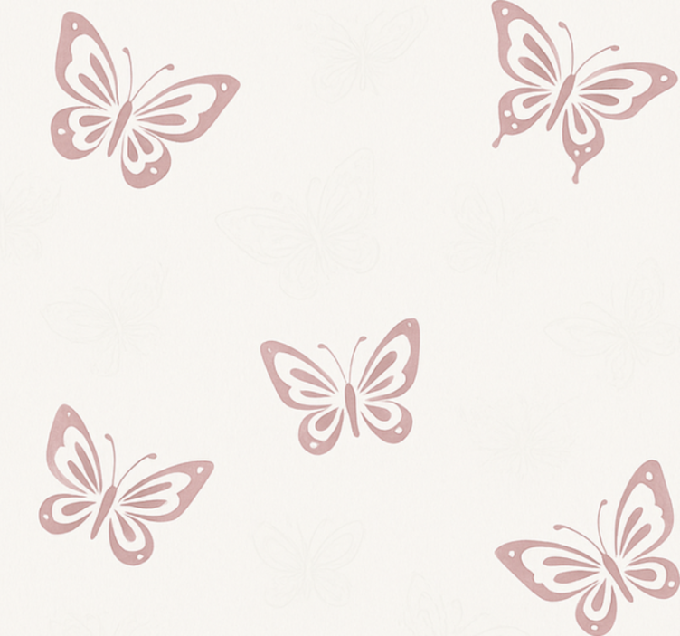 Papel tapiz para recámara mariposa juguetona flutter - TenVinilo