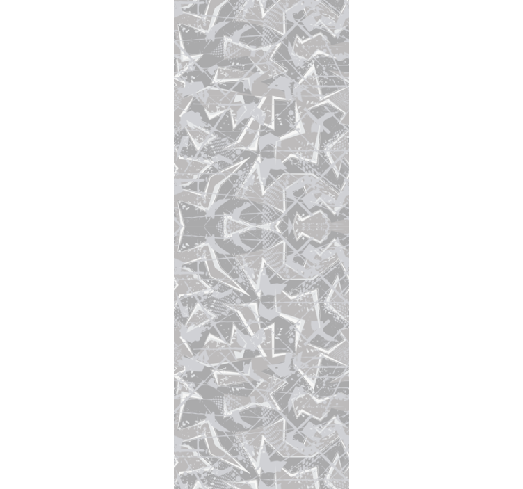 Papel tapiz para recámara grises gráficos finos 80's - TenVinilo