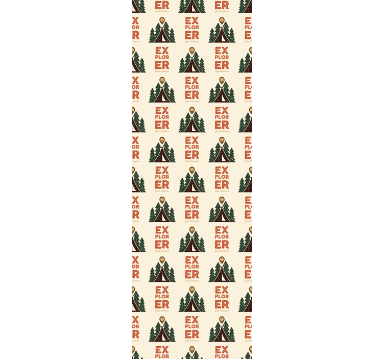 Papel tapiz para recámara aventura de camping - TenVinilo