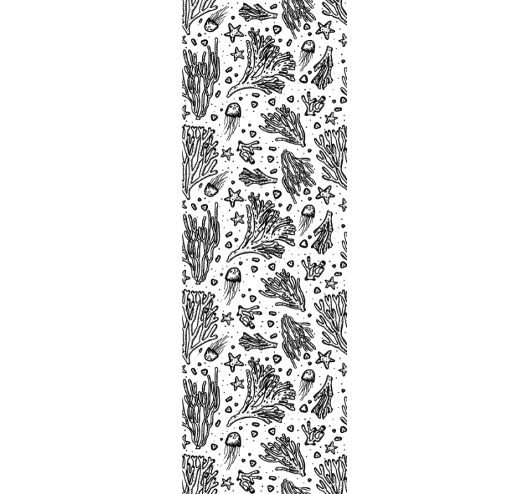 Papel tapiz para recámara criaturas marinas en silueta - TenVinilo