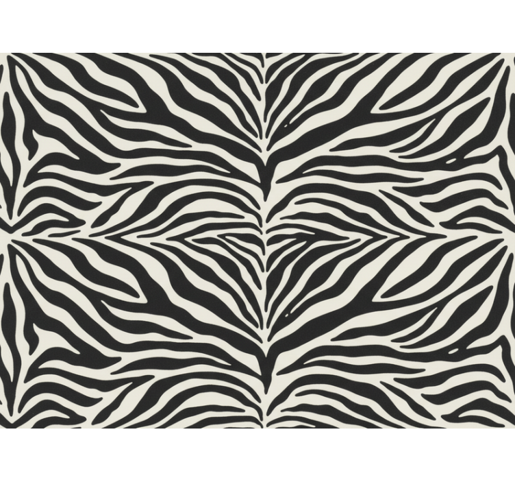 Papel tapiz cebra diseño de cebra realista - TenVinilo
