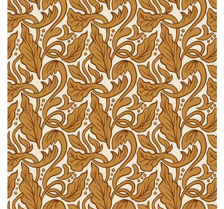 Papel pintado vintage floral oro - TenVinilo