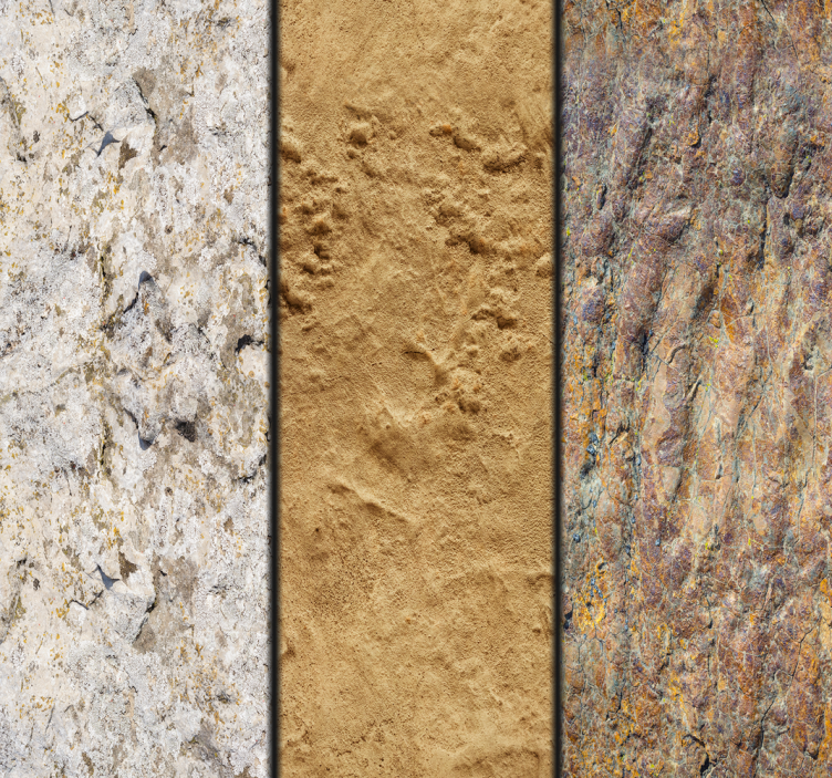 Papel pintado piedra paneles verticales - TenVinilo