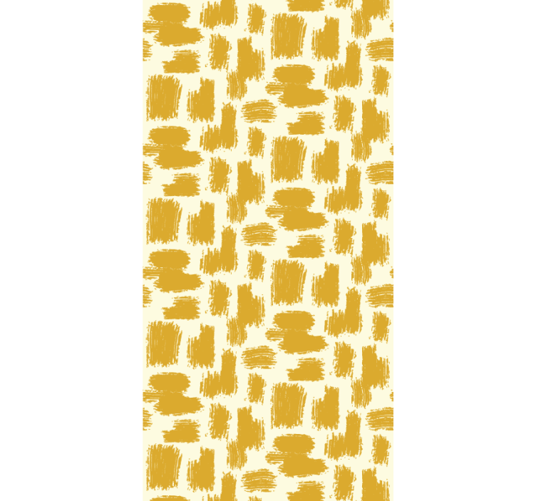 Papel pintado abstracto Trazo de pintura amarilla - TenVinilo