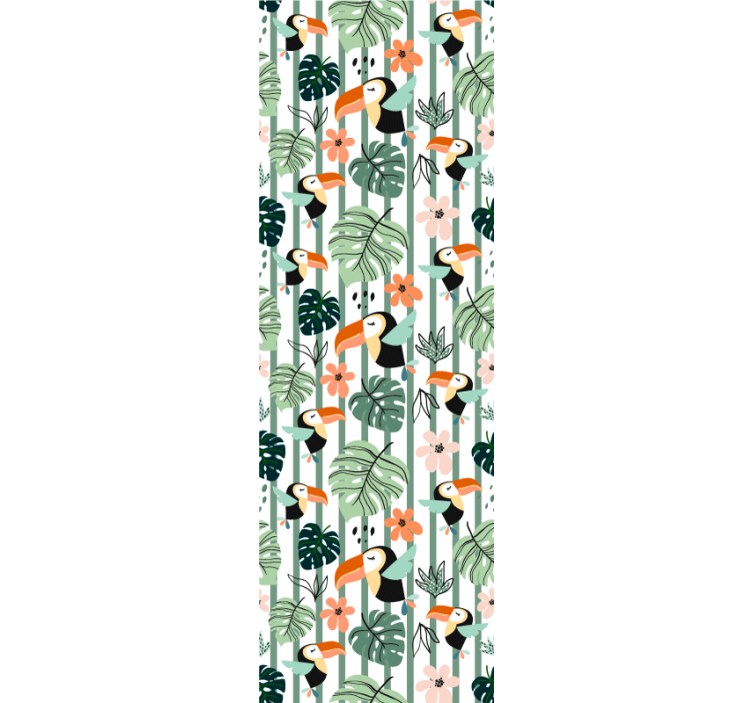 Papel pintado moderno Patrón tropical - TenVinilo