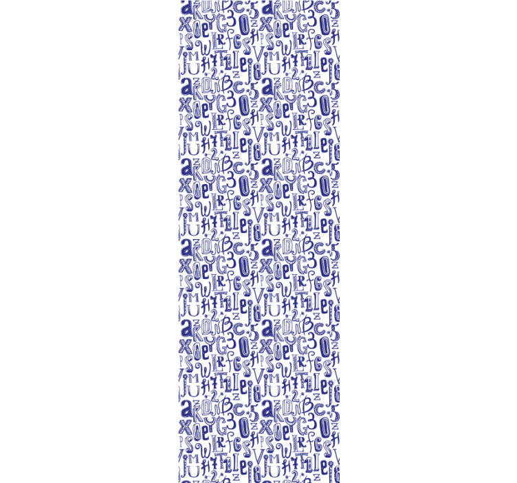 Papel tapiz letras motivo del alfabeto - TenVinilo