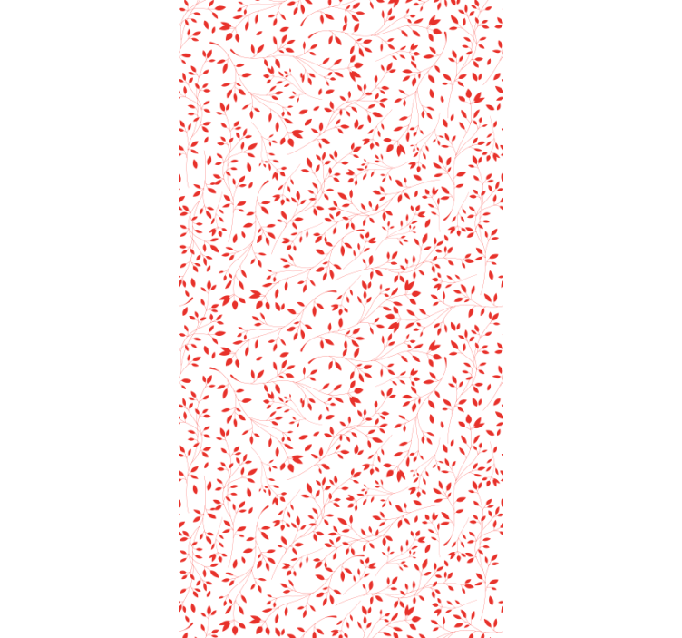 papel pintado troncos Hoja roja sobre fondo blanco - TenVinilo