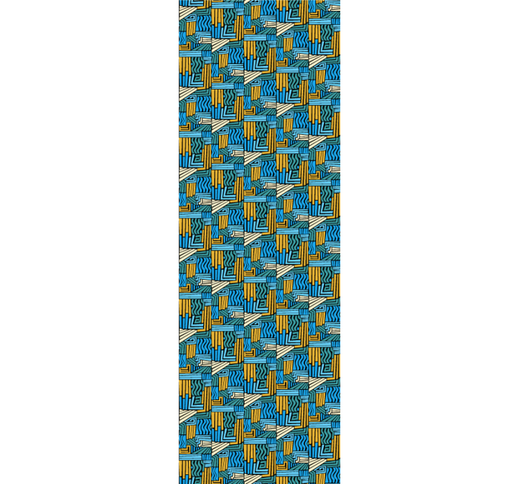 Papel tapiz geométrico entrelazado geométrico - TenVinilo