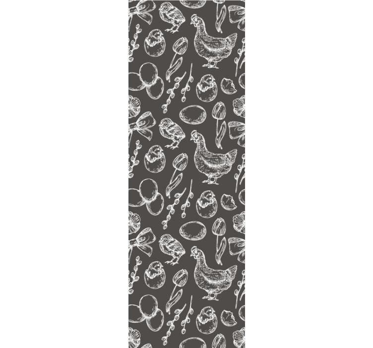 Papel tapiz cocina dibujo de cocina rústica - TenVinilo