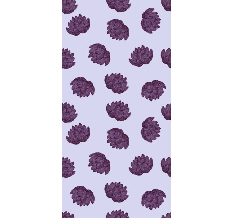 Papel tapiz flores simplicidad del patrón floral - TenVinilo