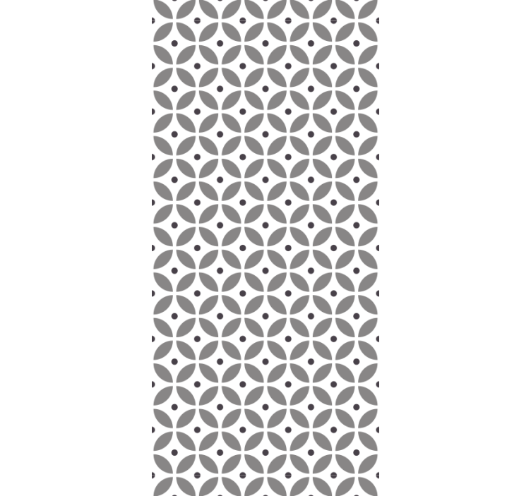 Papel tapiz geométrico patrón de pétalos geométricos - TenVinilo