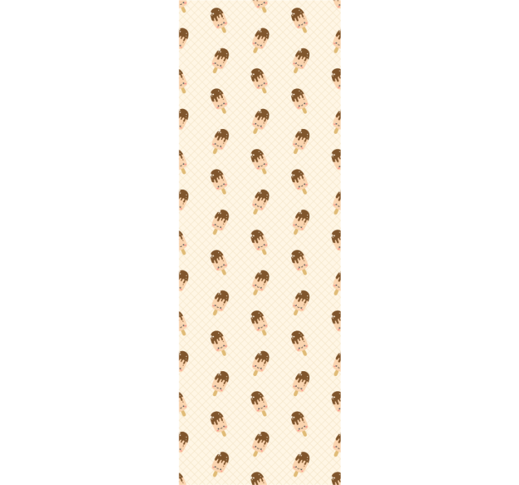 Papel pintado moderno Lindos bebés helados con cara - TenVinilo