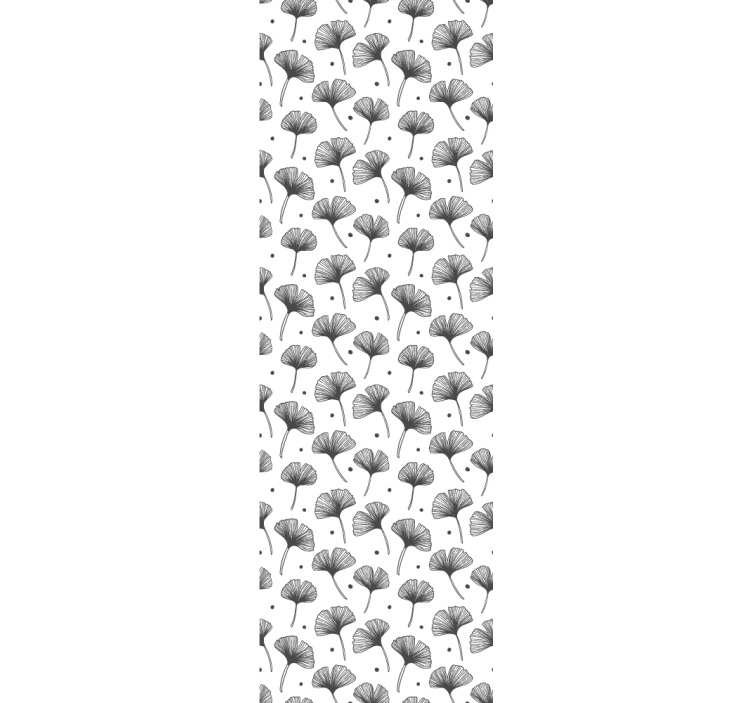 Papel tapiz hojas patrón de ginkgo biloba - TenVinilo