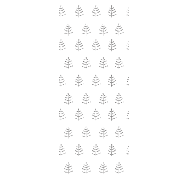 Papel pintado nórdico Formas de árboles minimalistas grises - TenVinilo