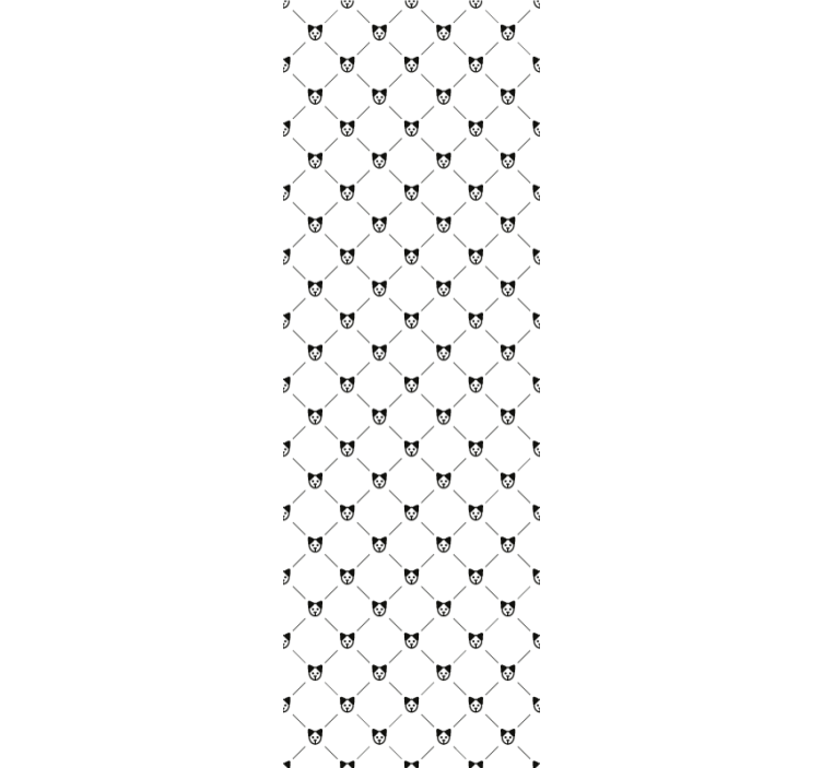 Papel tapiz gatos patrón de silueta de gato - TenVinilo