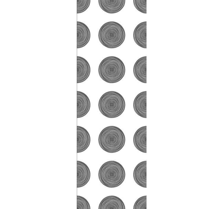Papel pintado moderno Forma circular de doodle creativo - TenVinilo