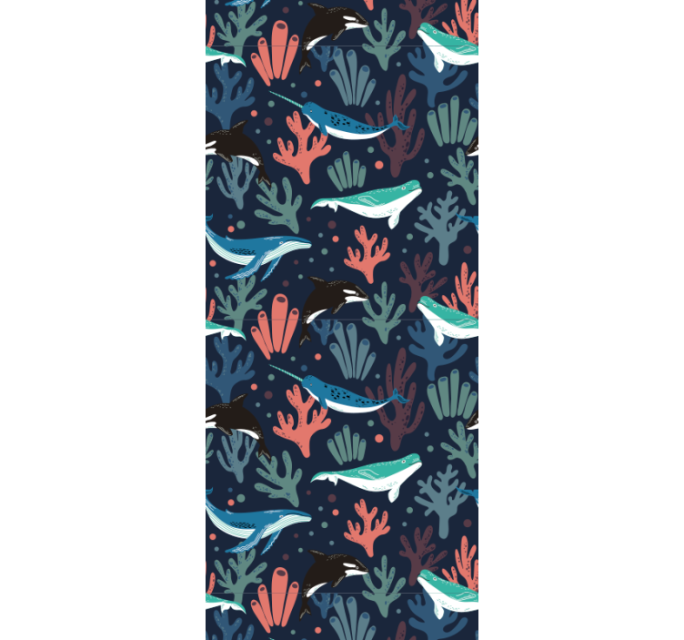 Papel tapiz peces escena submarina - TenVinilo