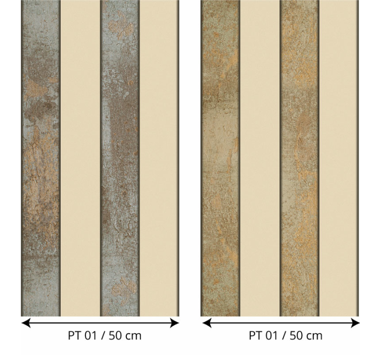 Papel pintado rayas verticales efecto hormigón - TenVinilo