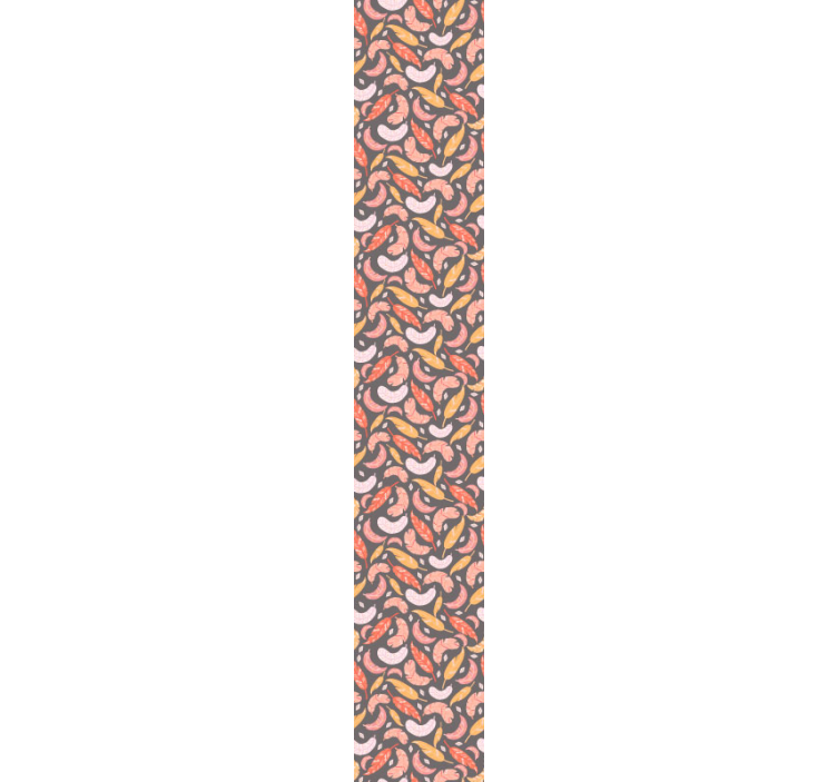 Papel tapiz hojas patrón de plumas de colores - TenVinilo