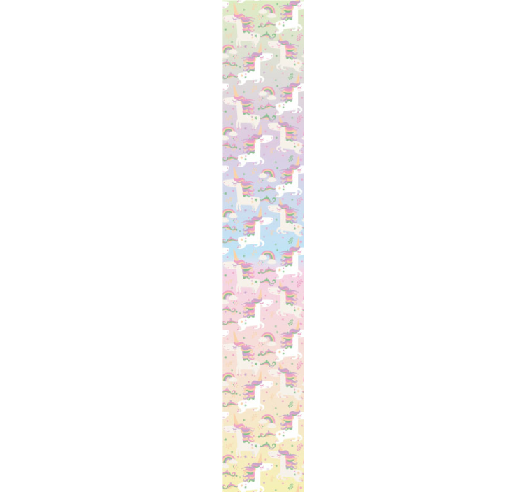 Papel tapiz animales fondo de arcoíris - TenVinilo