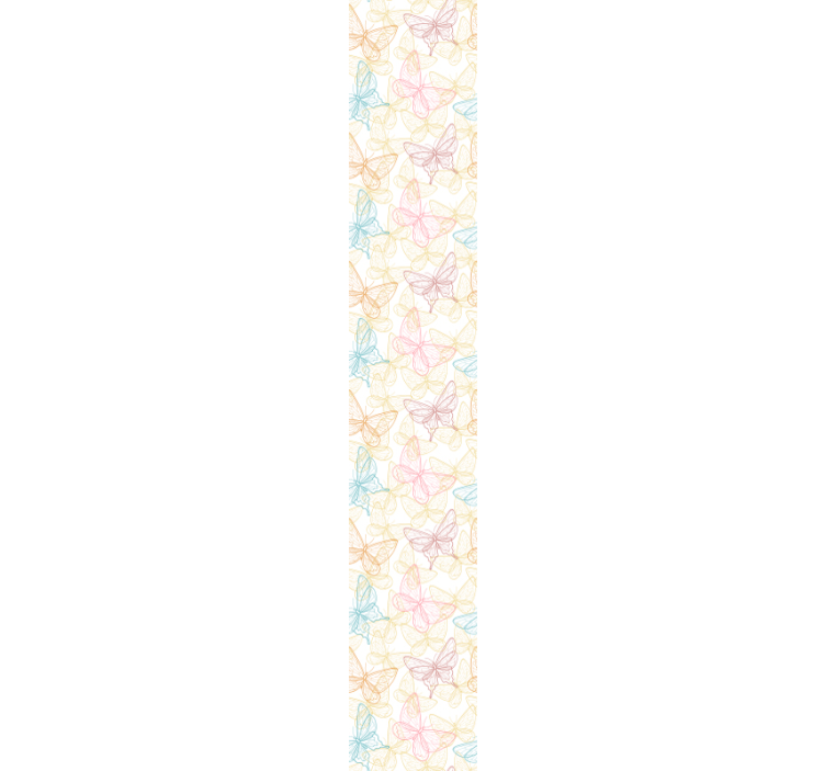 Papel tapiz mariposas contornos de mariposa - TenVinilo