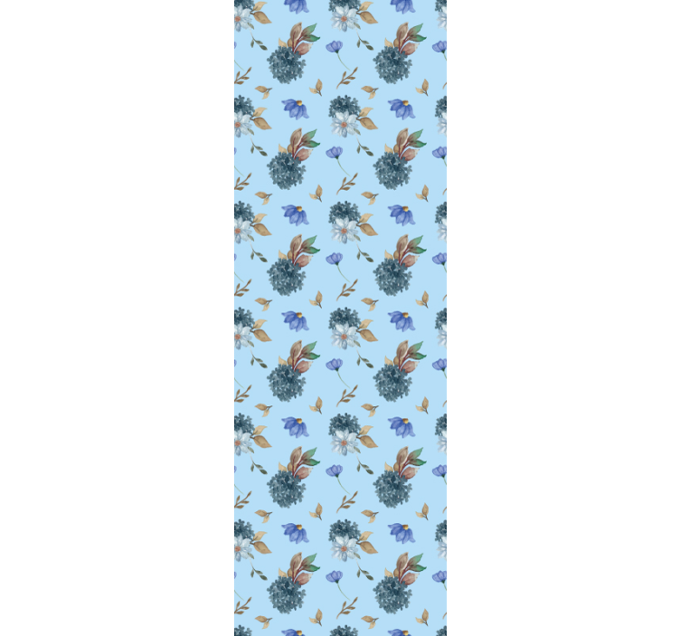 Papel tapiz flores diseño con estampado floral - TenVinilo