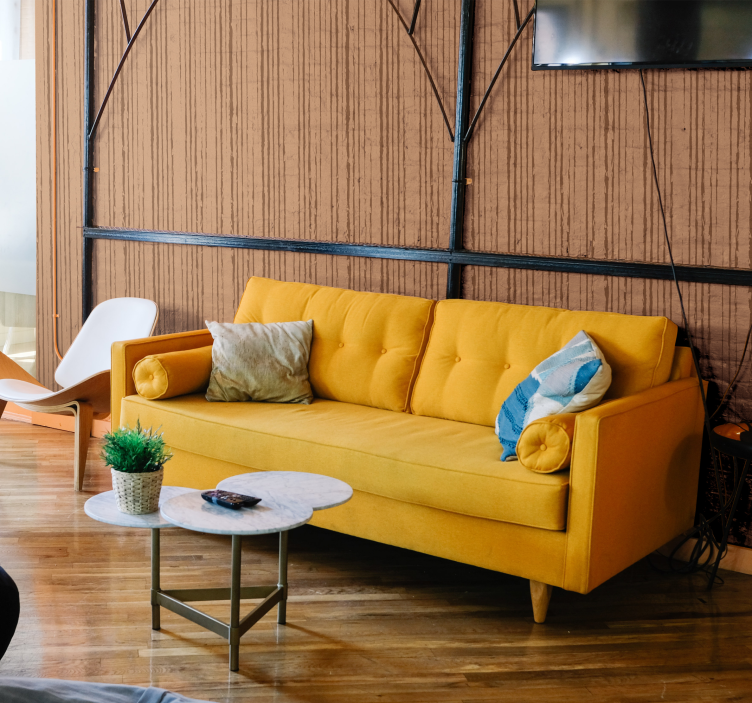 Papel pintado rayas verticales marrones - TenVinilo