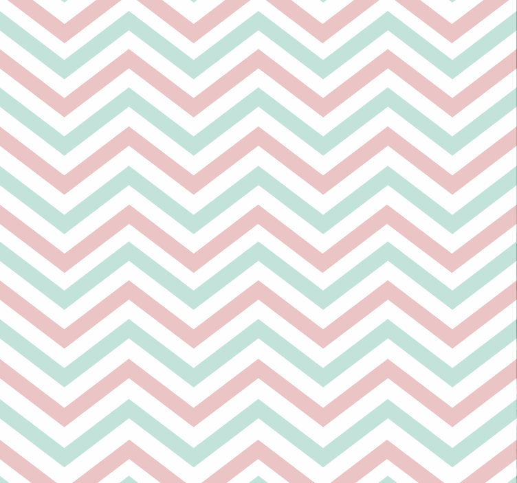 Papel de pared para salón colores pastel de zigzag - TenVinilo