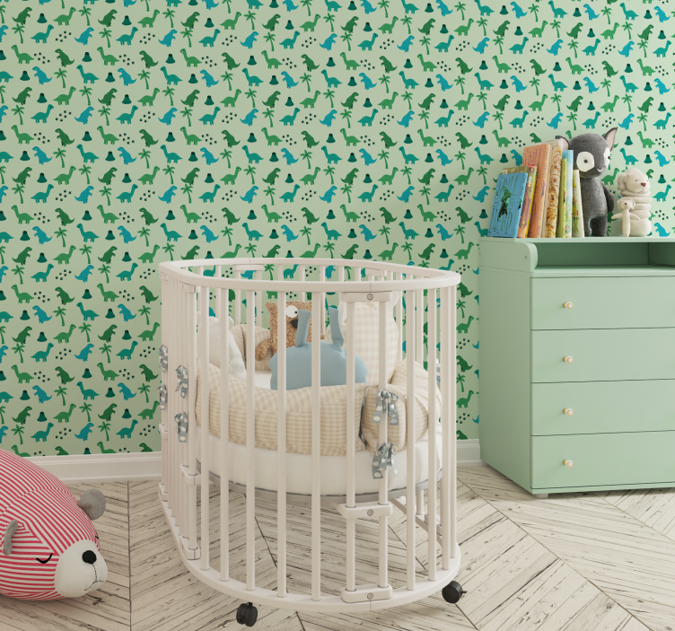 Papel tapiz dinosaurios motivos de dinosaurios - TenVinilo
