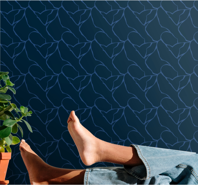 Papel pintado marmol Diseño con textura de mármol azul - TenVinilo