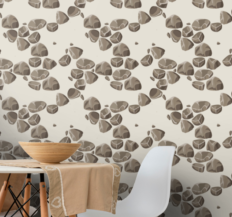 Papel imitación piedra Piedras rústicas modernas gastadas - TenVinilo