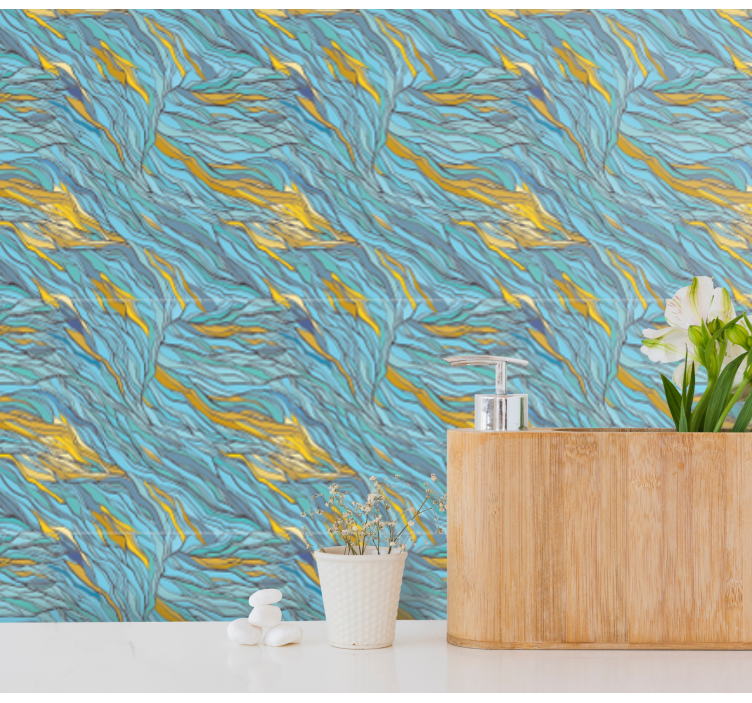 Papel tapiz abstracto flujo orgánico abstracto - TenVinilo