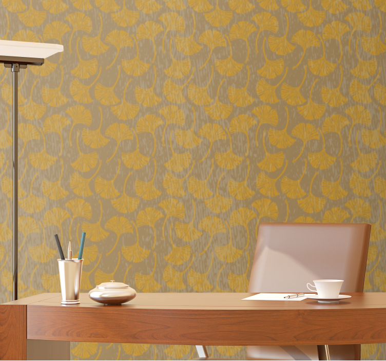 Papel tapiz floral motivos florales intrincados - TenVinilo