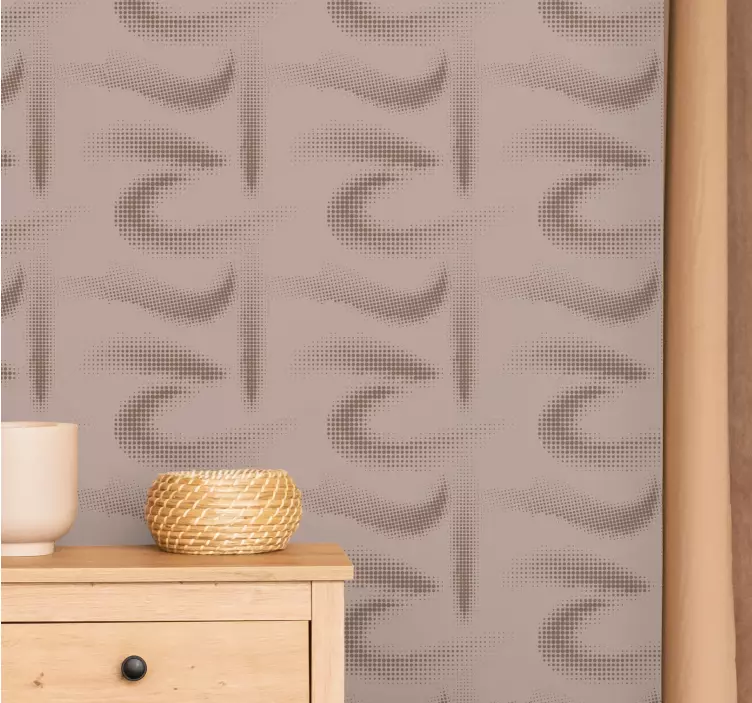 Papel tapiz textura ondas estampadas con efecto arena - TenVinilo