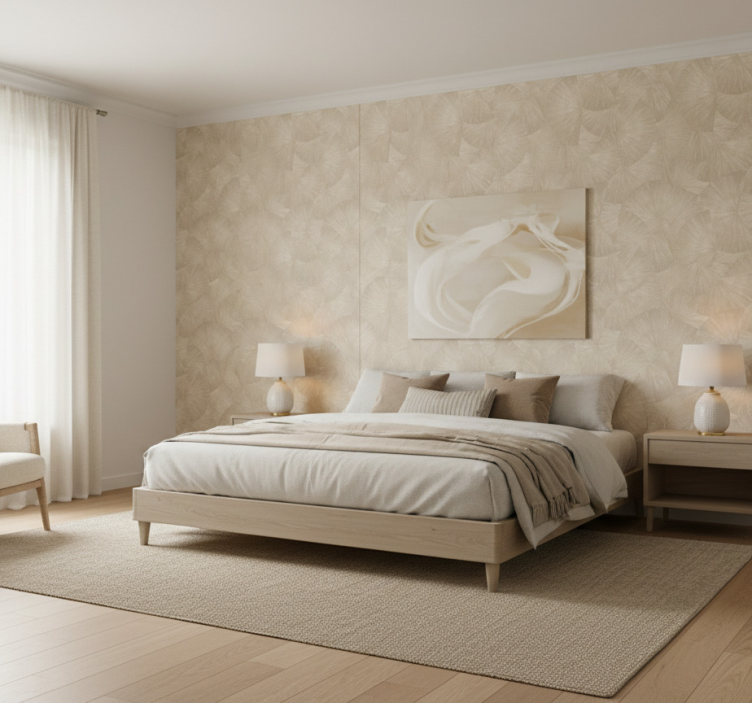 Papel tapiz hojas estilo abstracto elegante - TenVinilo