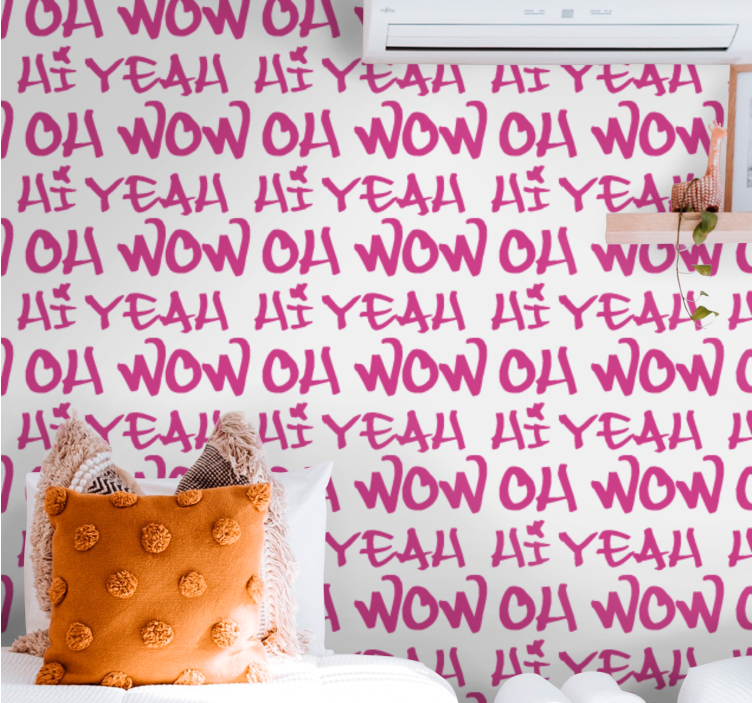 Papel tapiz letras diseño de frase expresiva - TenVinilo