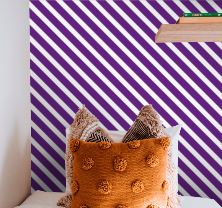 Papel tapiz rayas horizontales ambiente rayado - TenVinilo