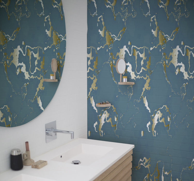 Papel tapiz textura patrón de onda abstracto - TenVinilo